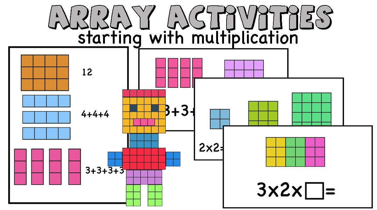 Starting with multiplication- Arrays and Area models activities