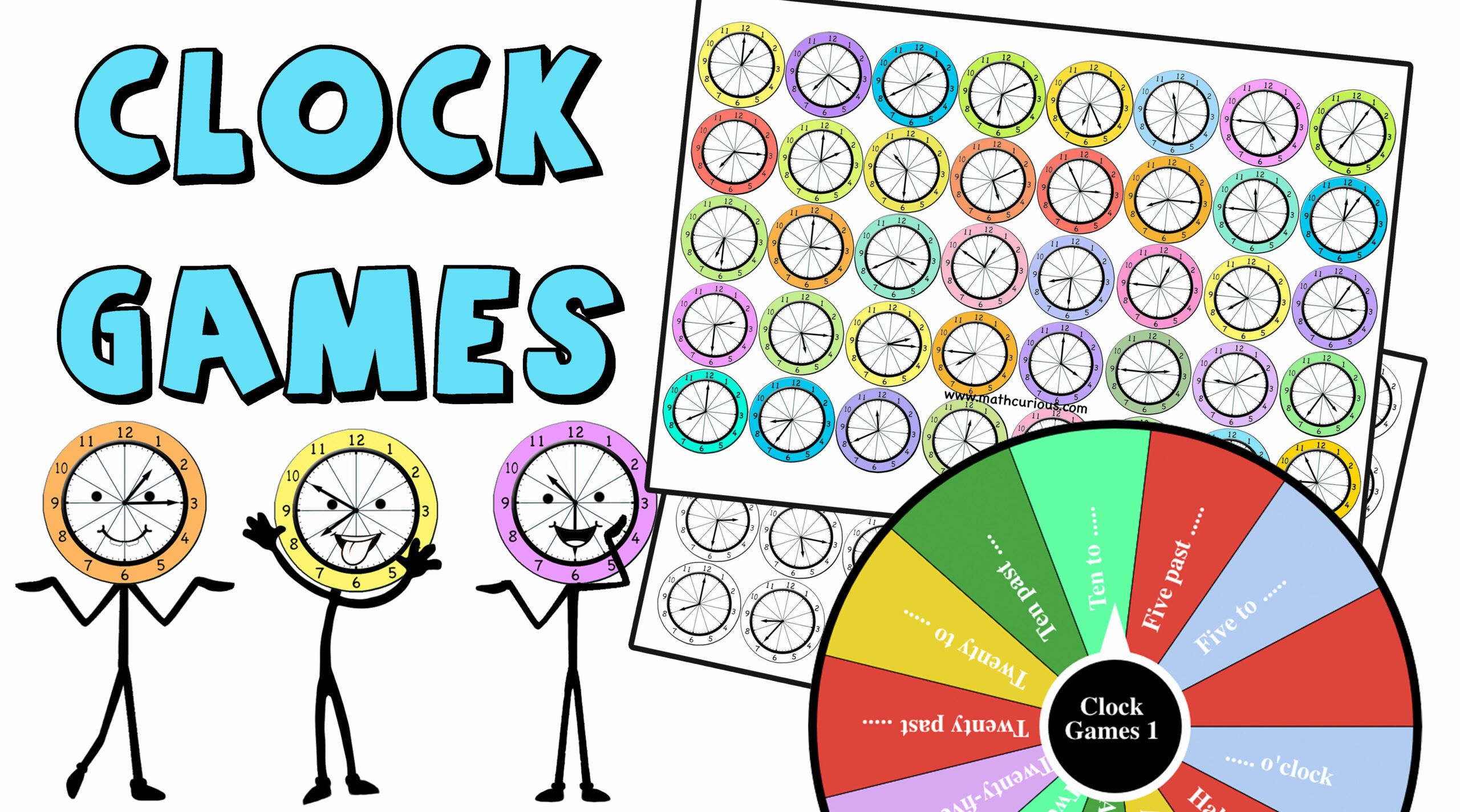 Clock Games Learning Time-print and Digital