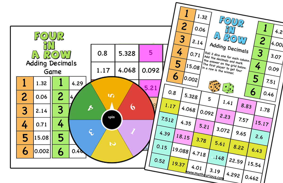 Decimal Operations Games/worksheets