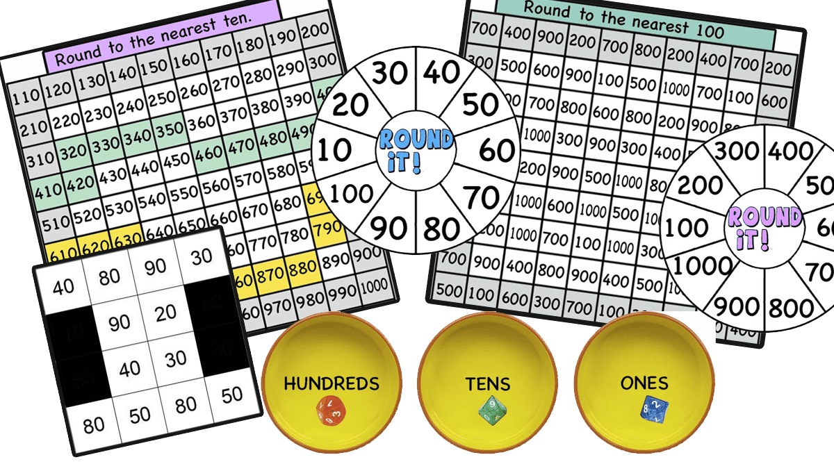 Round it! Rounding games (+ google slides version)
