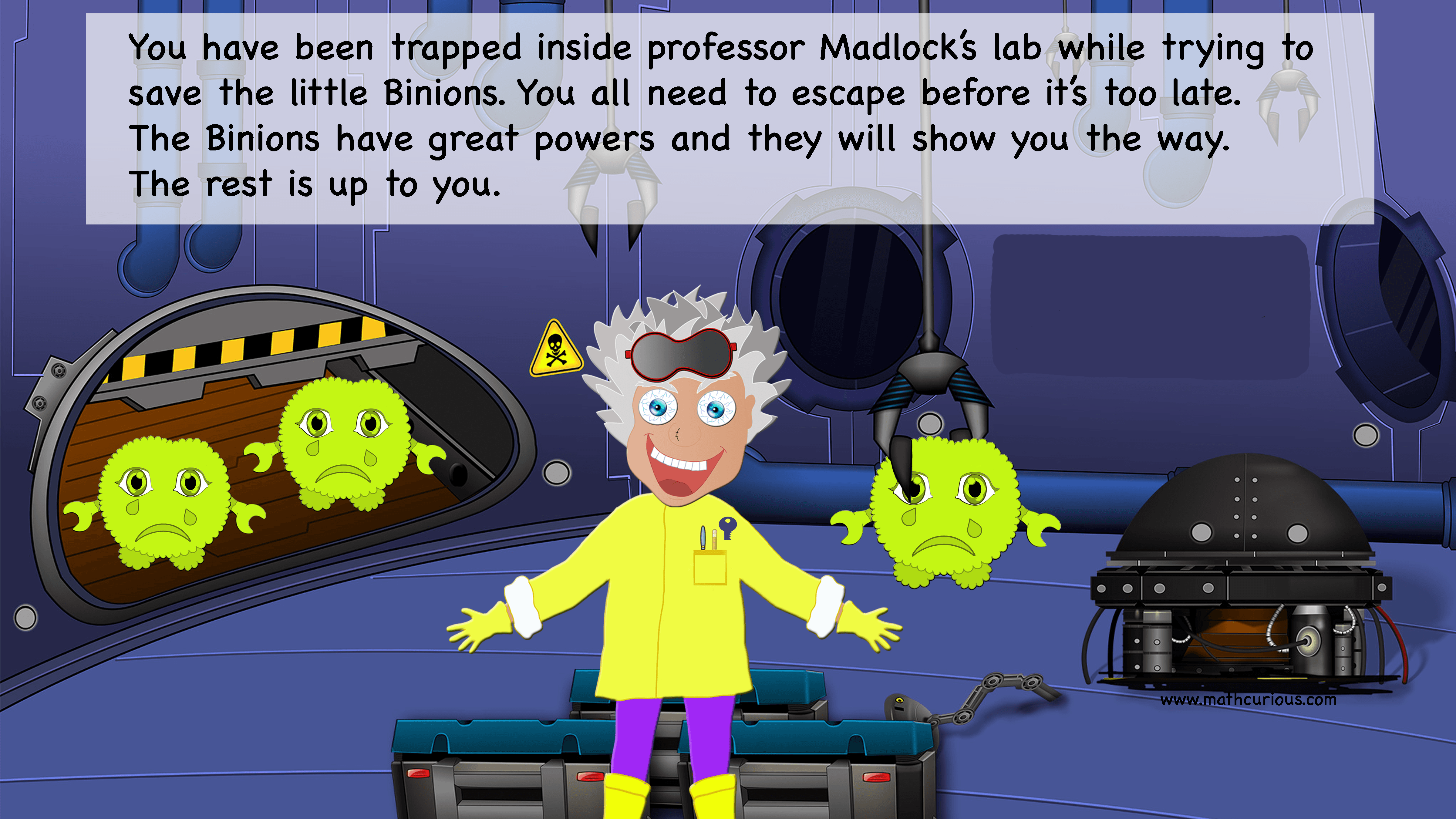 Math Escape rooms Adventure -Fractions Review- Level 2