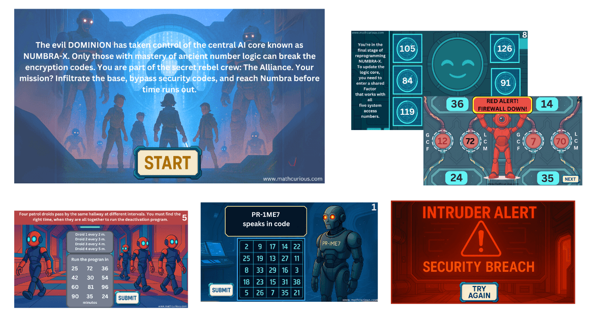 Number Theory Escape Room Adventure